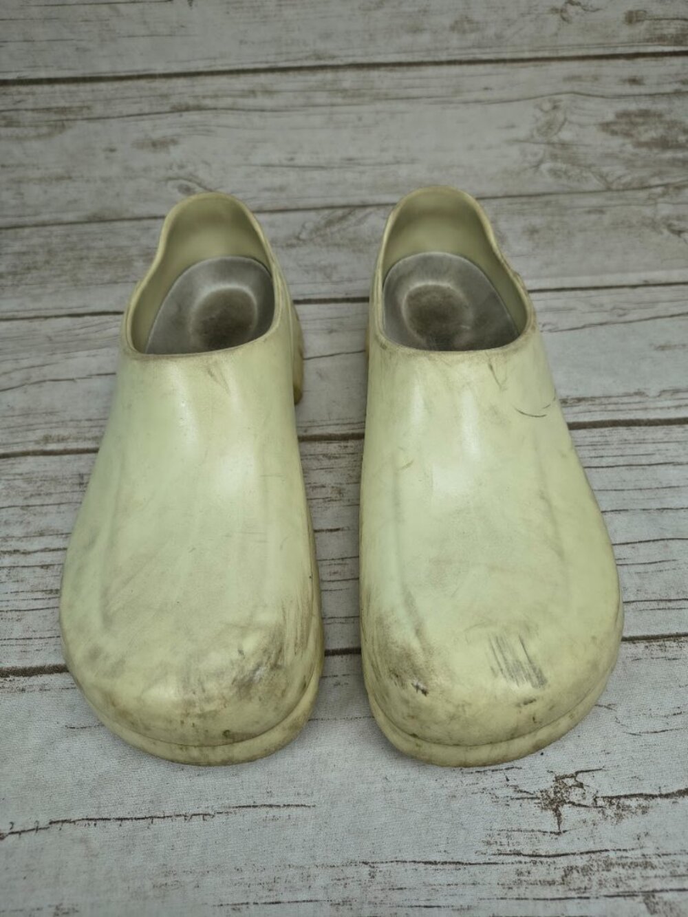 Birkenstock Super Birki Professional Cream Clogs Men 10 Slip Resistant